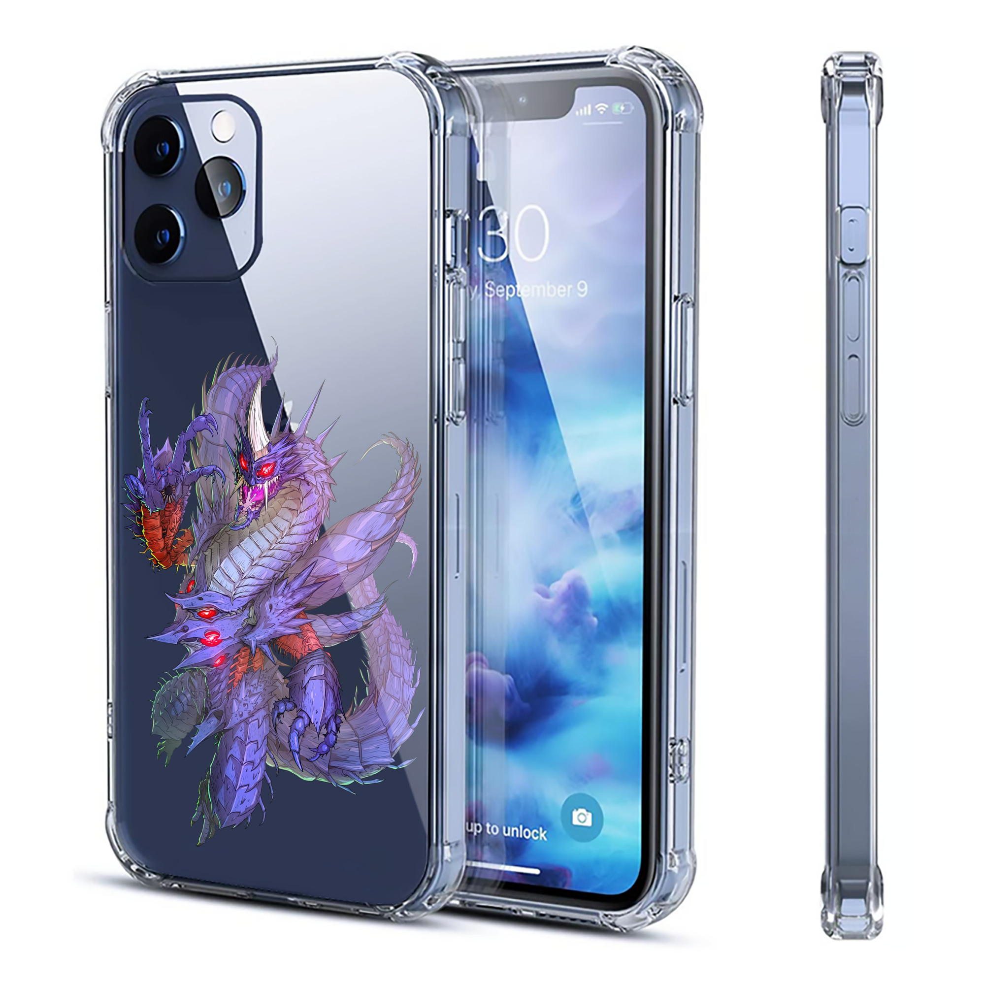 （画像用） ウルトラマン Ultraman 【iPhone 12シリーズ対応】透明スマホケース（クリアソフトケース）
